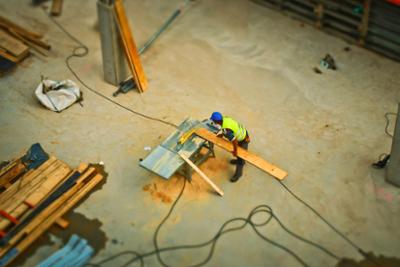 Trabajador en una obra