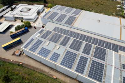 Aerial view of the Armacell plant in Begur