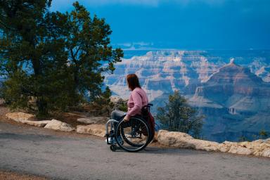 Image of a wheelchair user