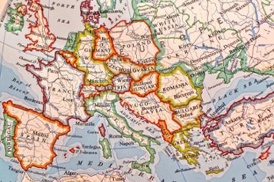 Map of Europe.