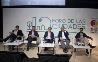 Aspecto de la inauguración del Foro de las Ciudades de Madrid 2018