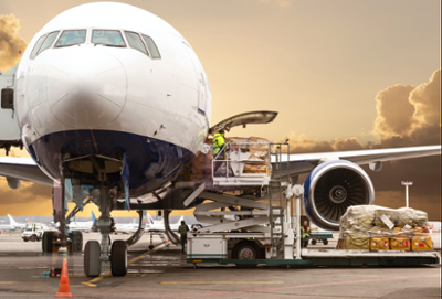 Aircraft with cargo