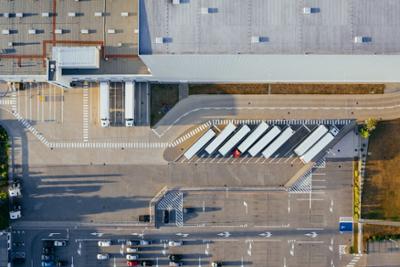 Parking of a logistics centre