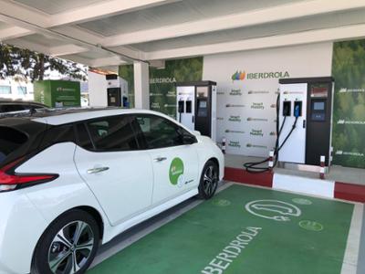 Iberdrola electric car recharging point