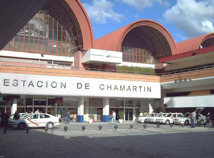 Estación de trenes de Chamartín en Madrid