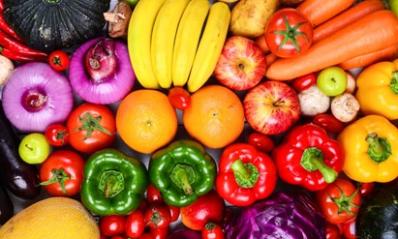 cesta de frutas y verduras