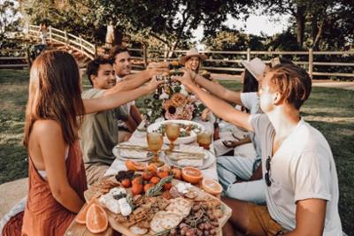 Gente de picnic en Casa de Campo