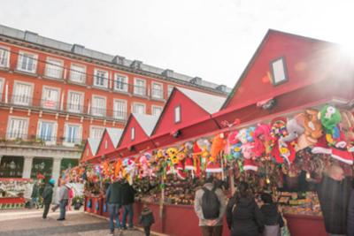 Mercado navideño en Madrid