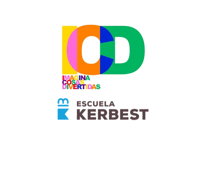 Imagina cosas divertidas y escuela Kerbest logo