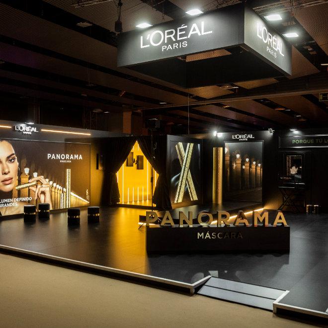 Cibelespacio Loreal stand at Mercedes-Benz Fashion Week Madrid