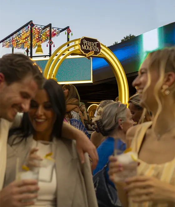 Schweppes stand at Mercedes-Benz Fashion Week Madrid