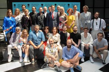 Foto de familia presentacion MBFWM Julio 2019