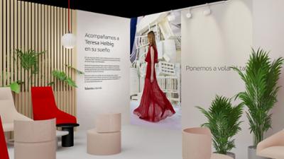 Iberia booth last edition at Mercedes-Benz Fashion Week Madrid