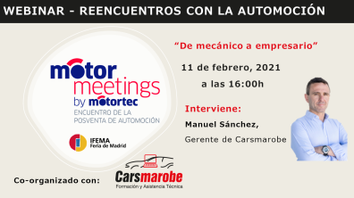 Cartel del Webinar Carsmarobe - Taller