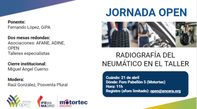 cartel Jornada Redes Talleres Neumaticos Open