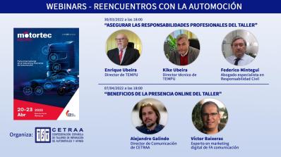 Cartel Motortec22 Webinars Cetraa