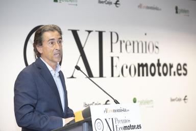 Momento de la intervención del Director de IFEMA Motor&Mobility, David Moneo, en la entrega de los Premios EcoMotor