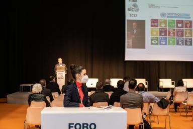 Albert Grau, Director of the Passive Area of Tecnifuego, in the last edition of the SICUR Forum.