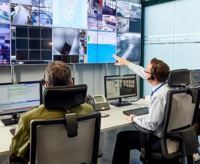 Control center and security professionals