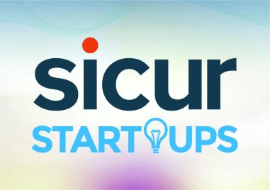 Logo del nuevo espacio SICUR Startups plataforma de SICUR para emprendedores