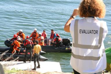 EURiwaterex drill on a flood scenario in the Jarama basin, with the presence of international teams.