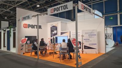 Una vista del stand de Ceportal en Smart Doors 2022.