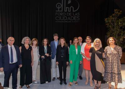 Momento de la inauguración del Foro de las Ciudades de Madrid