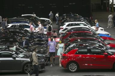 Aspecto parcial de un Pabellón de la Feria